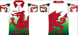 BitofBullydarts Womens half custom dart shirt design Wales themed