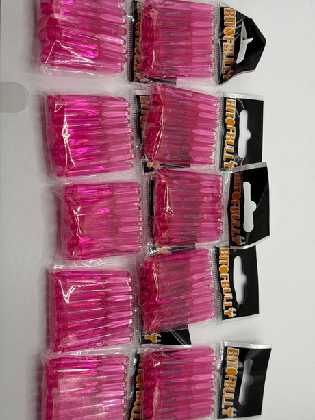 Pink medium 41mm polycarbonate bubble dart stems/shafts/canes