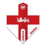 Winmau Mega Standard England Dart Flights (5 sets)