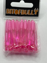 Pink medium 41mm polycarbonate bubble dart stems/shafts/canes