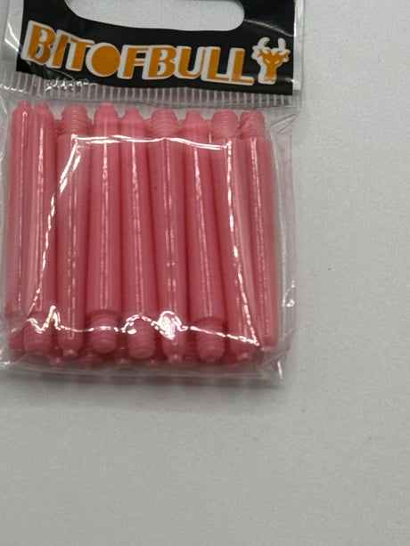 Pink short 35mm dart stems/shafts/canes