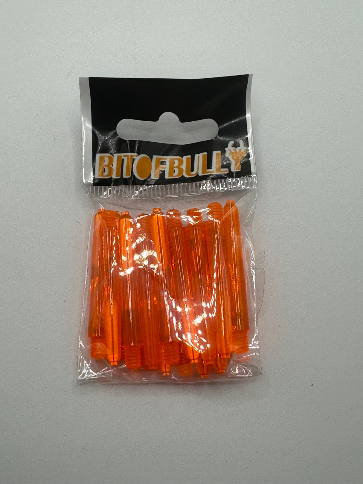 Orange short 35mm polycarbonate bubble dart stems/shafts/canes