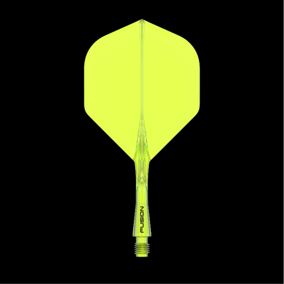 Winmau Fusion Yellow short no2 integrated dart flights and stems