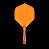 Winmau Fusion Orange short no2 integrated dart flights and stems