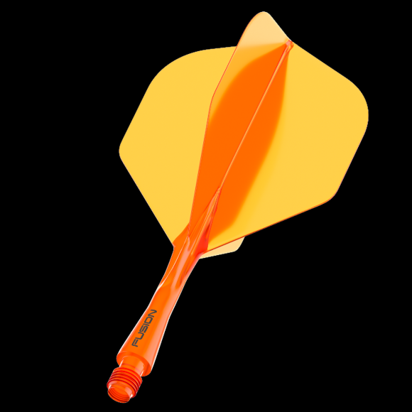 Winmau Fusion Orange short no2 integrated dart flights and stems