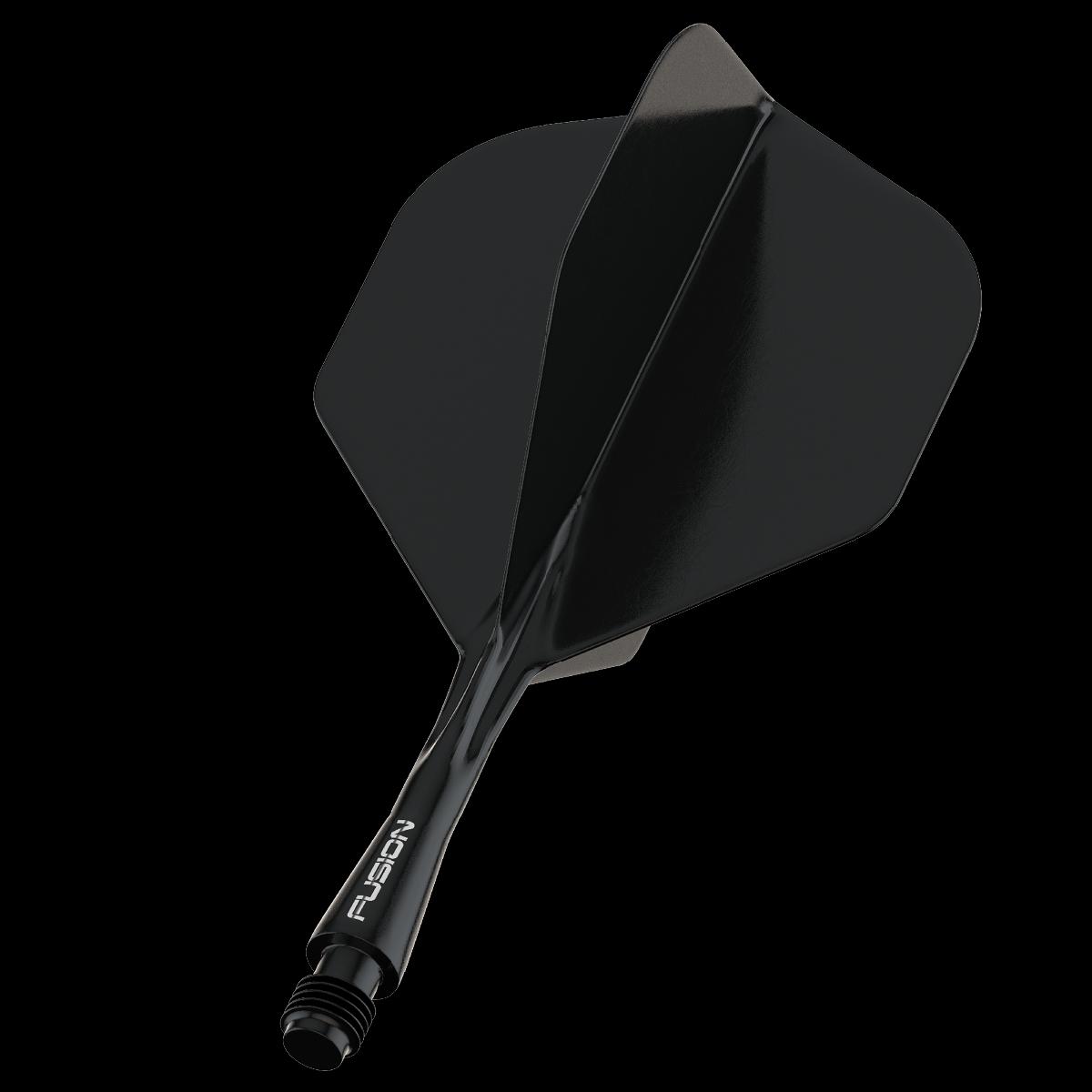 Winmau Fusion Black short no2 integrated dart flights and stems