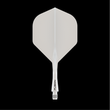 Winmau Fusion White short no2 integrated dart flights and stems