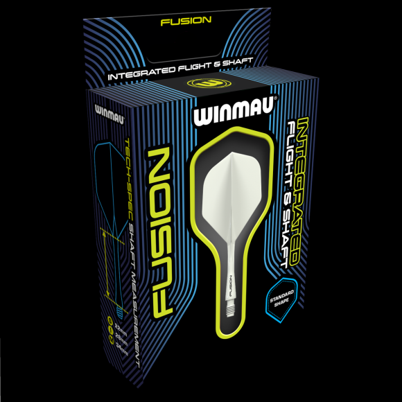 Winmau Fusion White short no2 integrated dart flights and stems