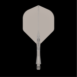 Winmau Fusion Grey short no2 integrated dart flights and stems
