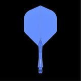 Winmau Fusion Azure Blue short no2 integrated dart flights and stems