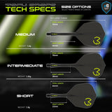 Winmau Fusion #6 Integrated Flight & Shaft MvG Design Black & Green