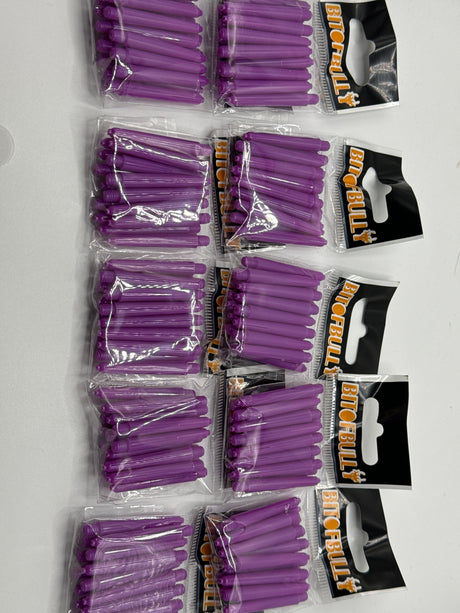 Purple short 35mm dart stems/shafts/canes