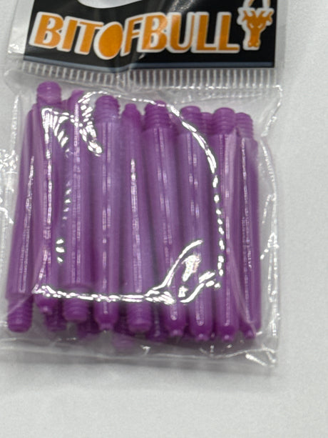 Purple short 35mm dart stems/shafts/canes