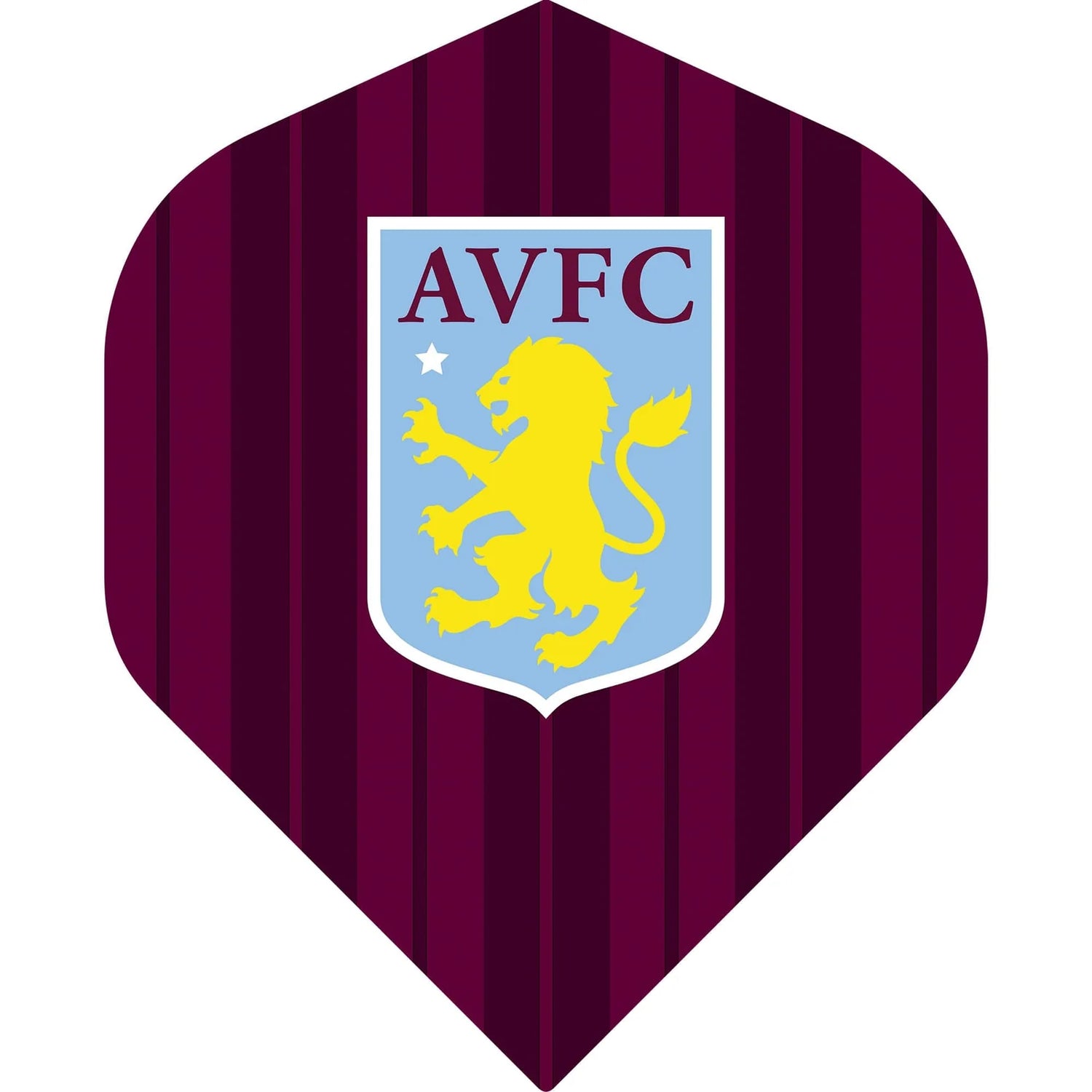 Aston Villa FC Standard shape striped Dart Flights 5 sets
