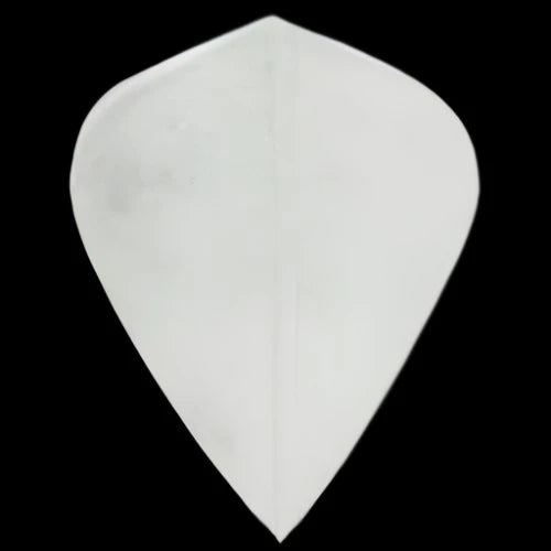 Clear poly plain 75 micron Kite shape dart flights