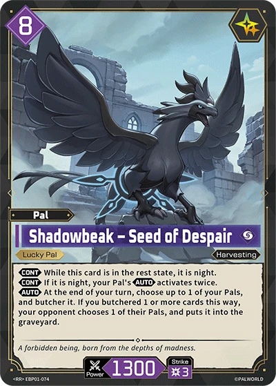 Palworld TCG: Dawn of Palpagos - Shadowbeak Seed of Despair