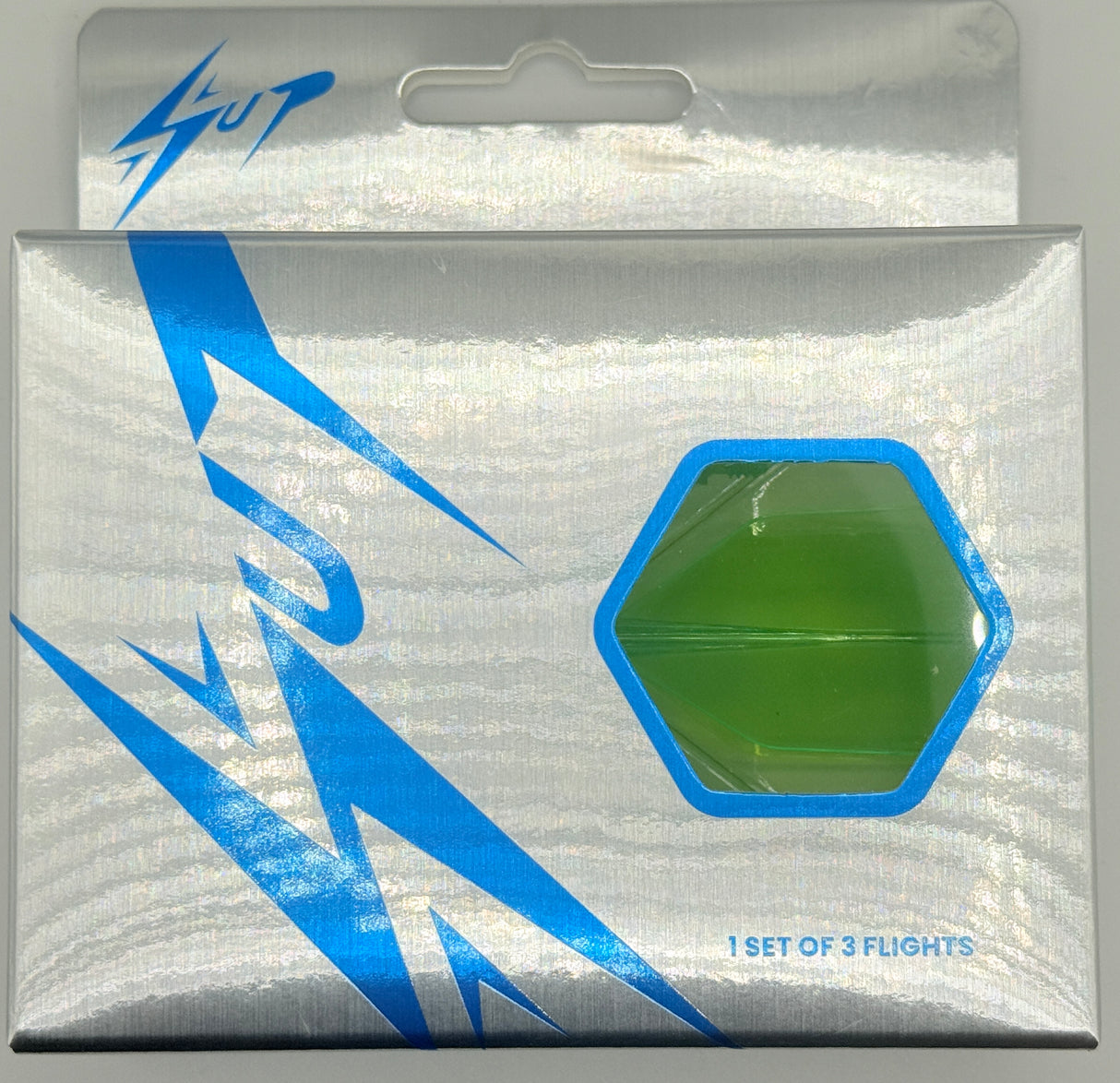 Caliburn Short NO6 SUP integrated dart flights and stems. Green