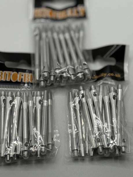 Silver long 48mm Aluminium stems/shafts/canes