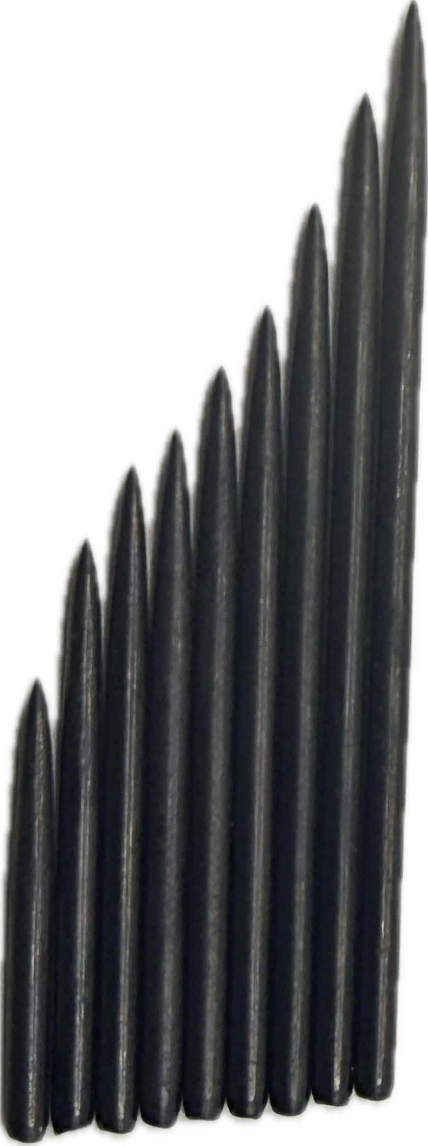 Taurus Darts Black Plain Dart points 25-60mm (5 sets)