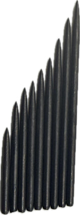 Taurus Darts Black Plain Dart points 25-60mm (5 sets)