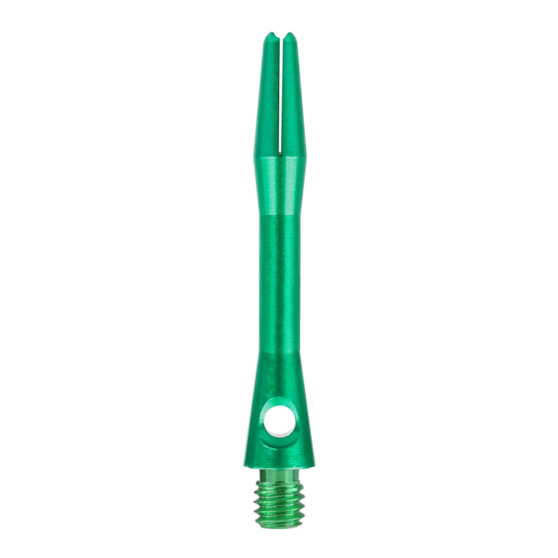 Green short 35mm Aluminium dart stems/shafts 5 sets