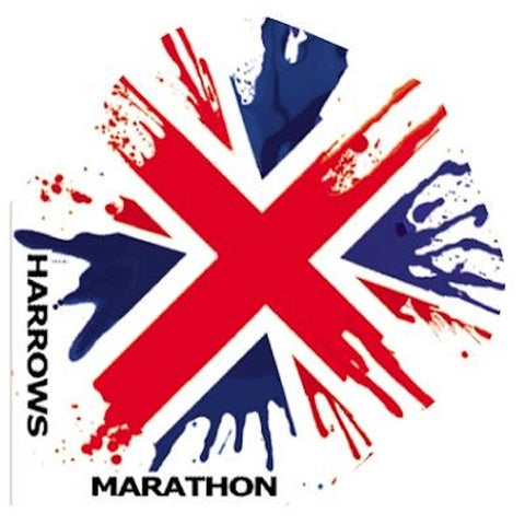 Harrows Marathon Union Jack standard shape dart flights