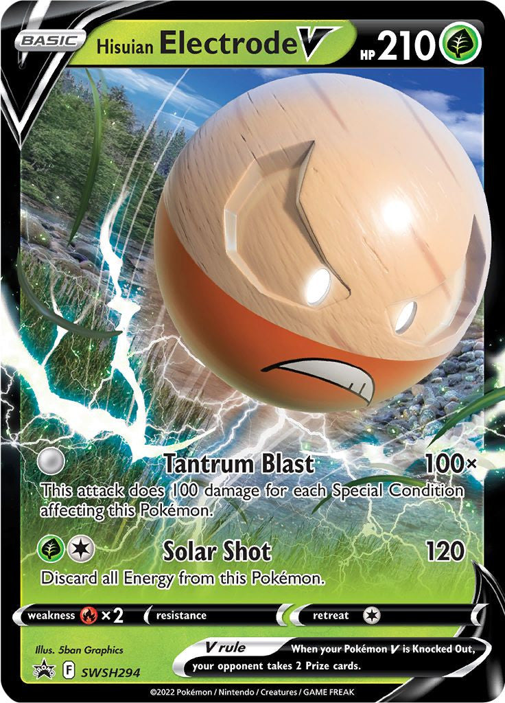 Pokemon Black Star Promo- Hisuian Electrode V SWSH294