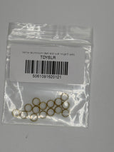 Yellow aluminium dart slot lock rings 5 sets