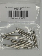 Taurus darts 25mm replacement plain dart points silver 5 sets