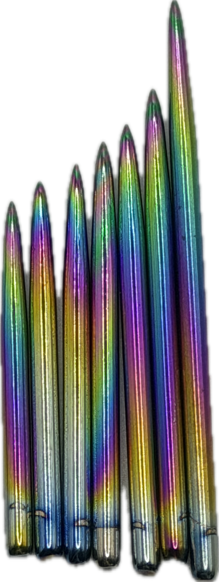 Taurus Rainbow plain dart points 30-50mm (1 set)