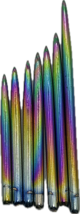 Taurus Rainbow plain dart points 30-50mm (1 set)