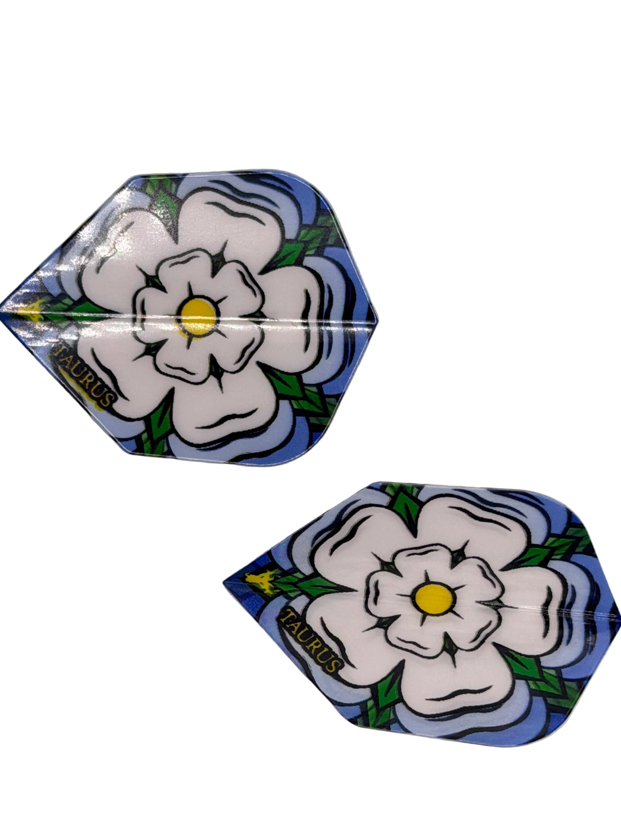 Taurus darts Yorkshire Rose NO6 standard shape dart flights 5 sets