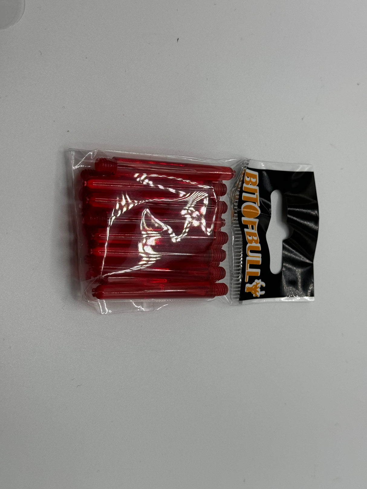 Red medium 41mm polycarbonate bubble dart stems/shafts/canes