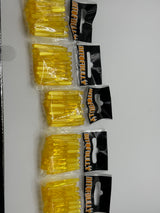 Yellow short 35mm polycarbonate bubble dart stems/shafts/canes