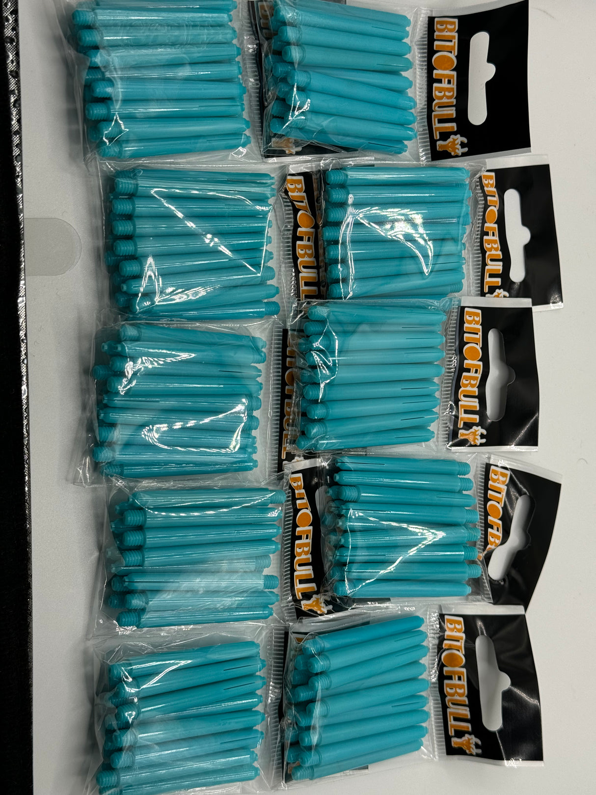 Blue medium 41mm dart stems/shafts/canes