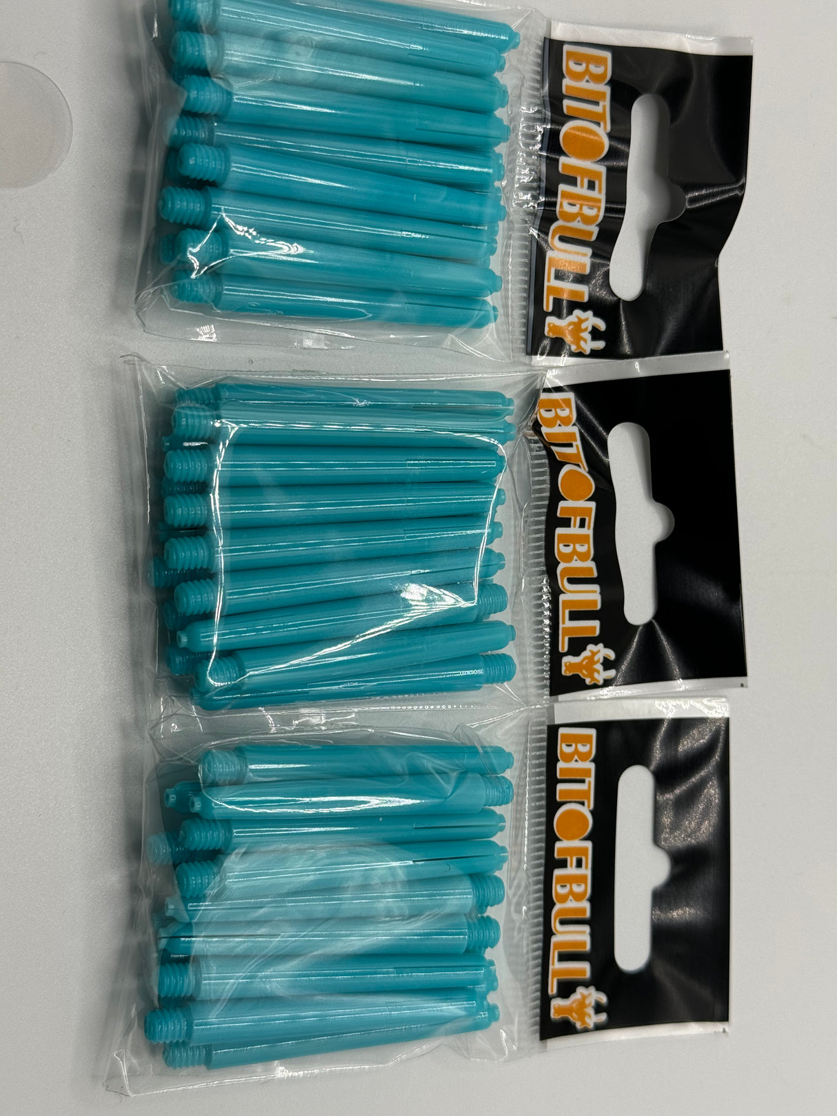 Blue medium 41mm dart stems/shafts/canes