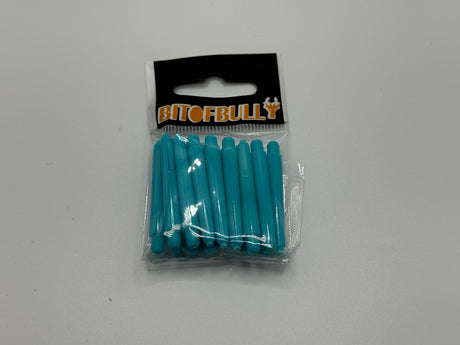 Blue short 35mm dart stems/shafts/canes