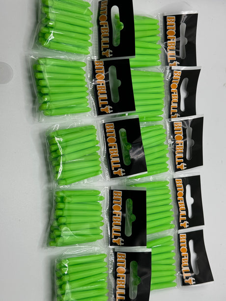 Green short 35mm dart stems/shafts/canes