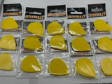 Yellow poly plain 75 micron Kite shape dart flights