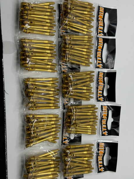 Gold medium 41mm Aluminium stems/shafts/canes