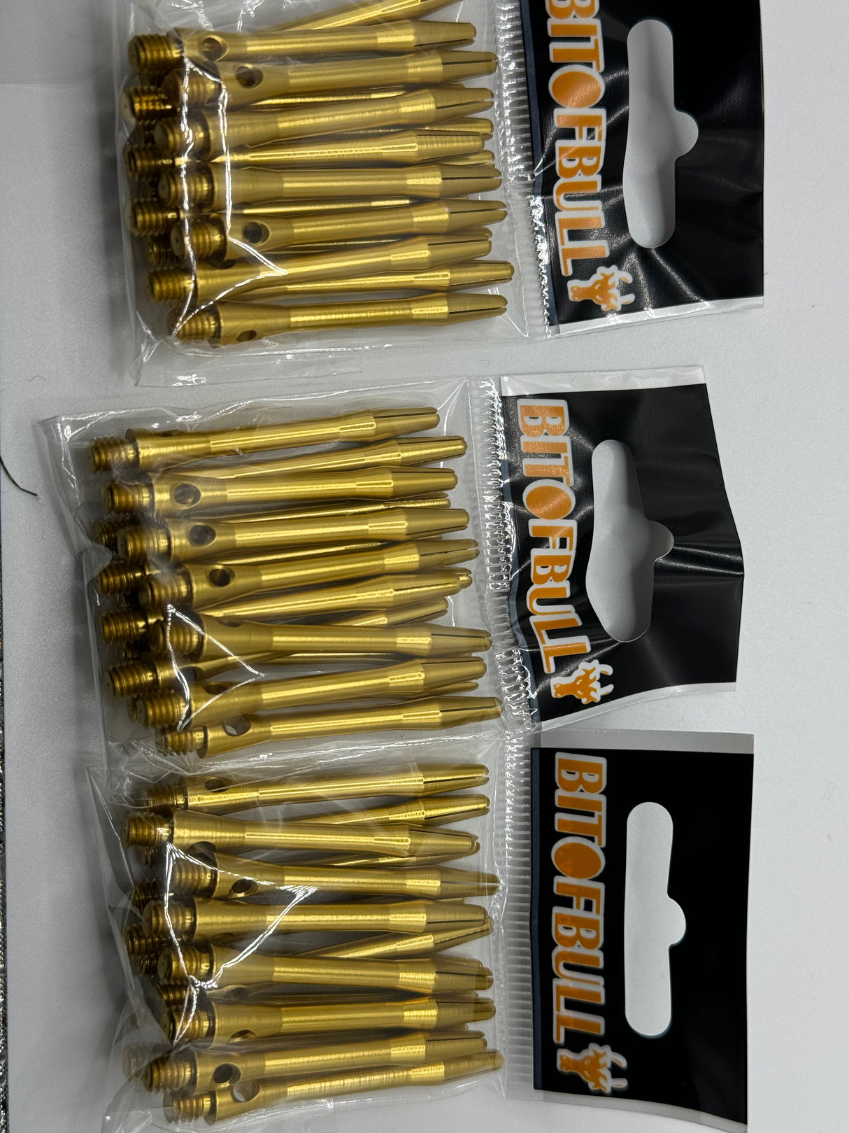 Gold medium 41mm Aluminium stems/shafts/canes