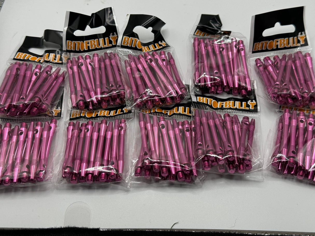 Pink medium 41mm Aluminium stems/shafts/canes