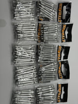 Silver medium 41mm Aluminium stems/shafts/canes