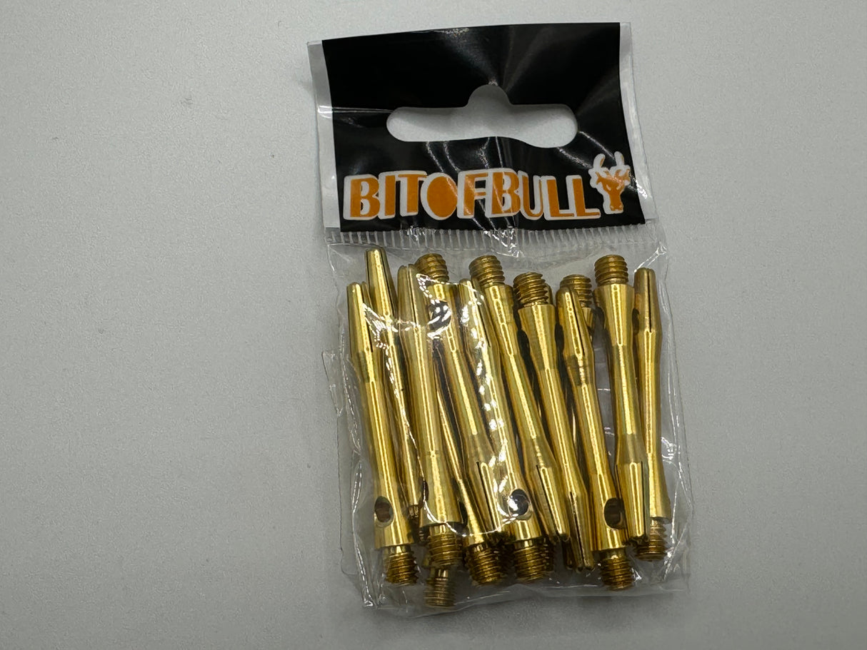 Gold short 35mm Aluminium stems/shafts/canes