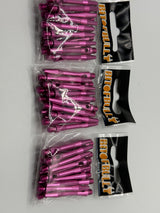 Pink short 35mm Aluminium stems/shafts/canes