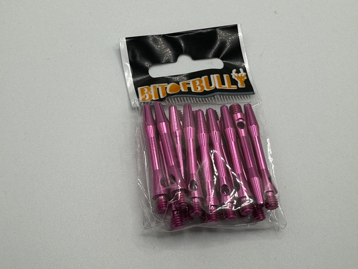 Pink short 35mm Aluminium stems/shafts/canes