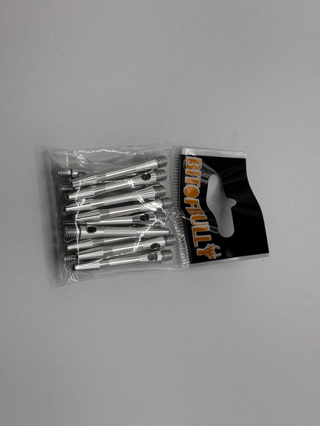 Silver short 35mm Aluminium stems/shafts/canes