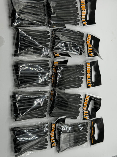 Black long 48mm Aluminium stems/shafts/canes