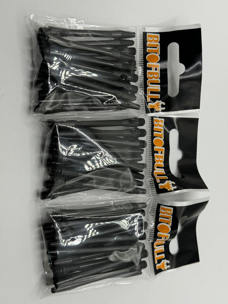 Black long 48mm Aluminium stems/shafts/canes