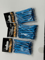 Blue long 48mm Aluminium stems/shafts/canes